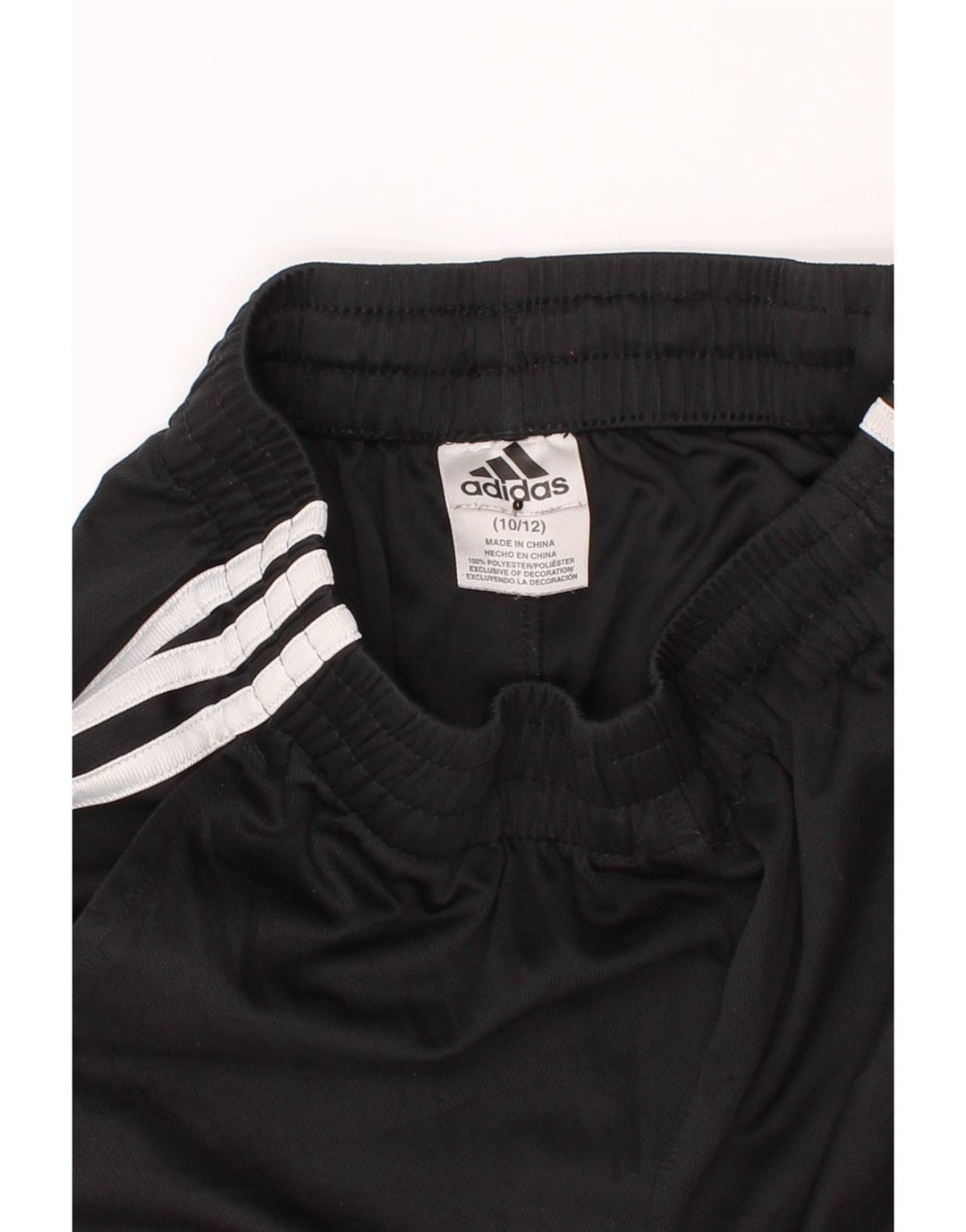 ADIDAS Boys Sport Shorts 10-11 Years Black Polyester Vintage Adidas and Second-Hand Adidas from Messina Hembry 