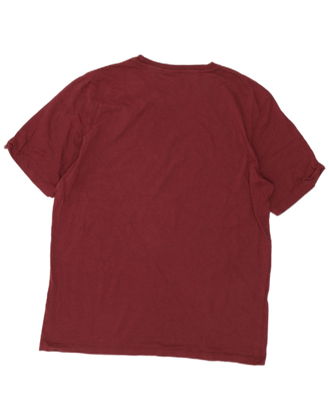 Jack & Jones Herre T-Shirt Top Medium Burgundy