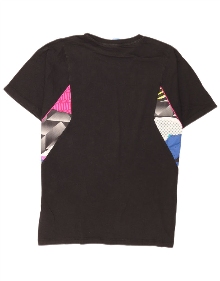 Adidas Grafisk T-shirt top til mænd, stor sort bomuld