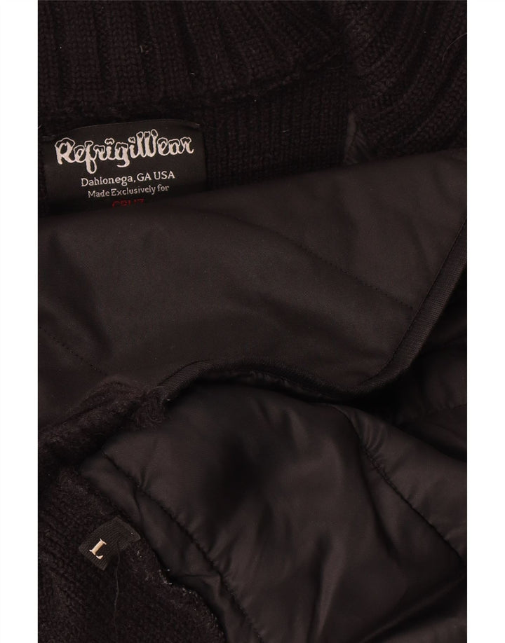 Refrigiwear Womens Bomber Jacket UK 16 Large Black