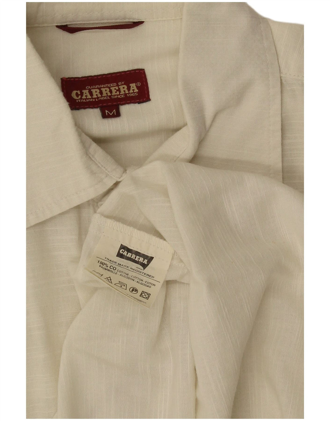 Carrera Kortærmet Herreskjorte Medium Off White Bomuld