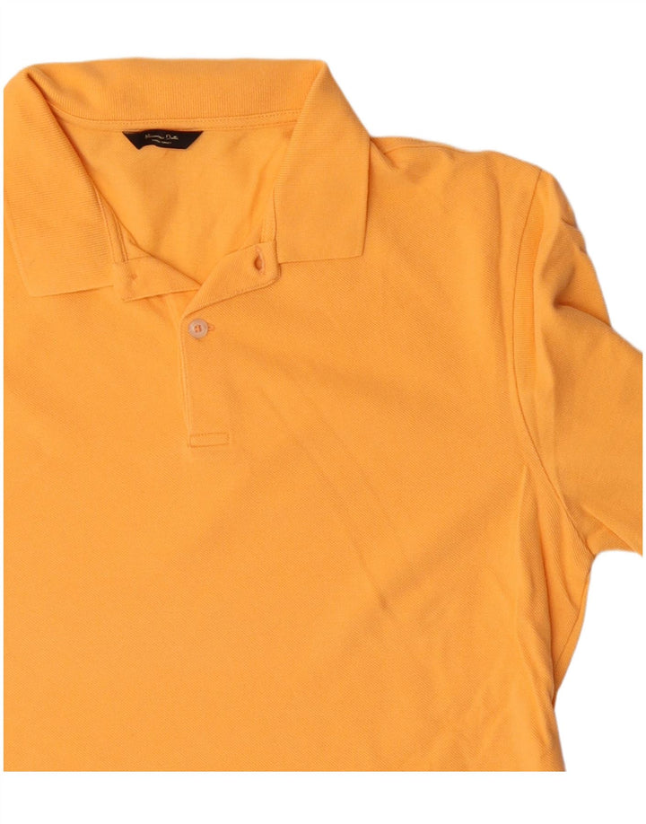 Massimo Dutti Herre Polo Shirt Stor Orange Bomuld