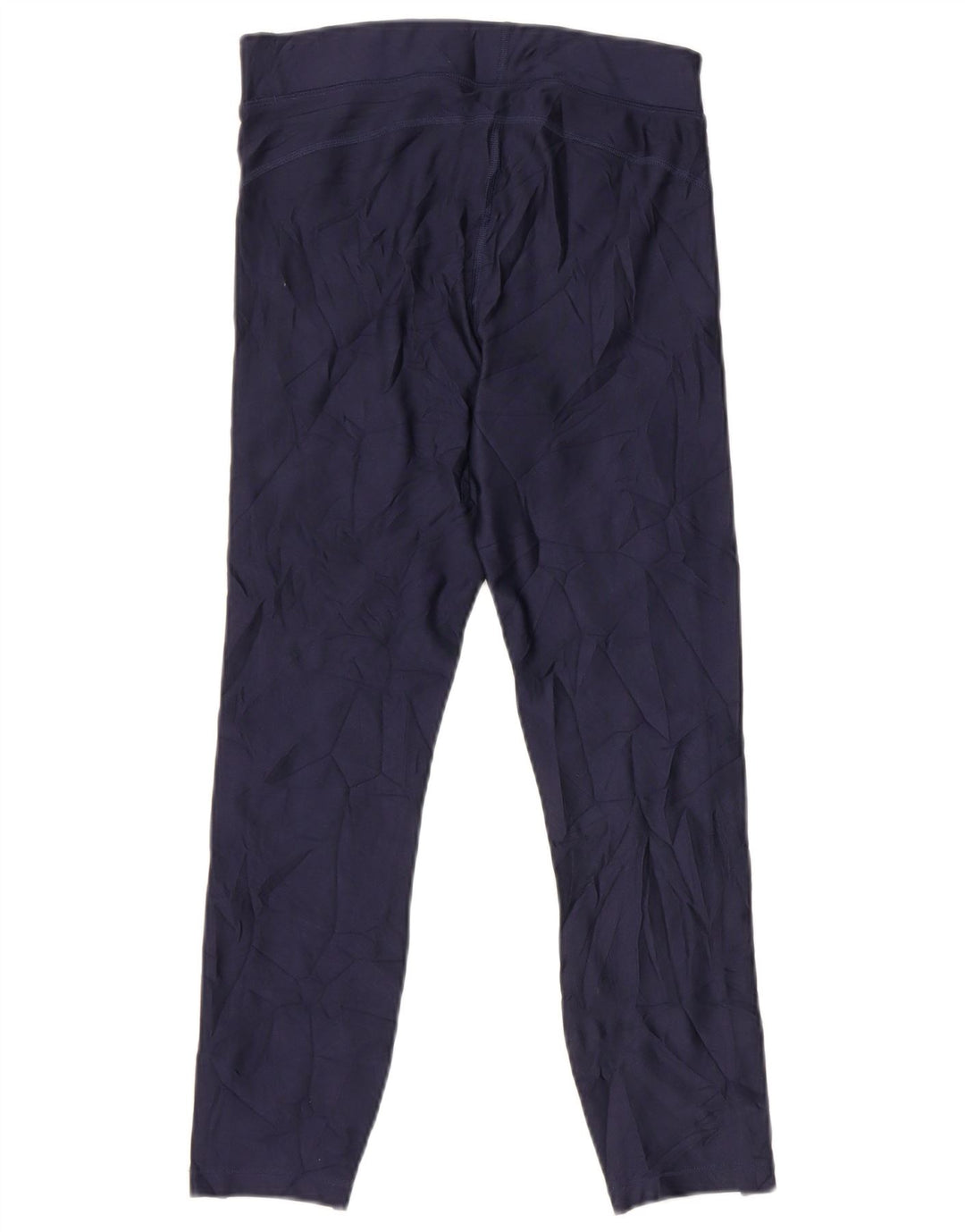 Under Armour Womens Crop Leggings UK 8 Small Navy Blue Colourblock