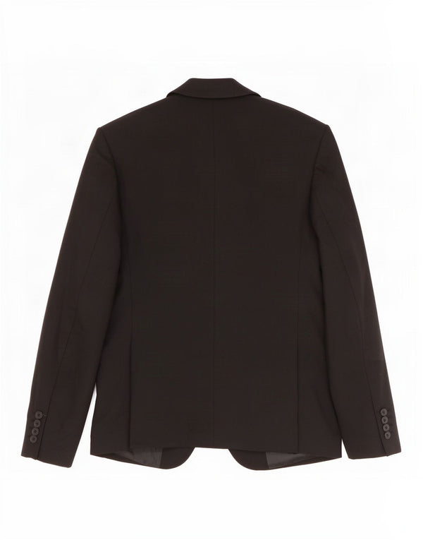 Zara Herre 2-knaps blazerjakke EU 48 Medium Sort Polyester