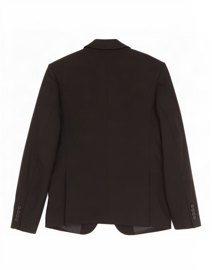 Zara Herre 2-knaps blazerjakke EU 48 Medium Sort Polyester