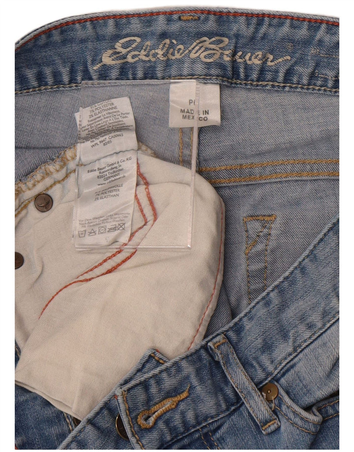 Eddie Bauer Womens Curvy Straight Jeans US 6 Medium W28 L29 Blue Cotton