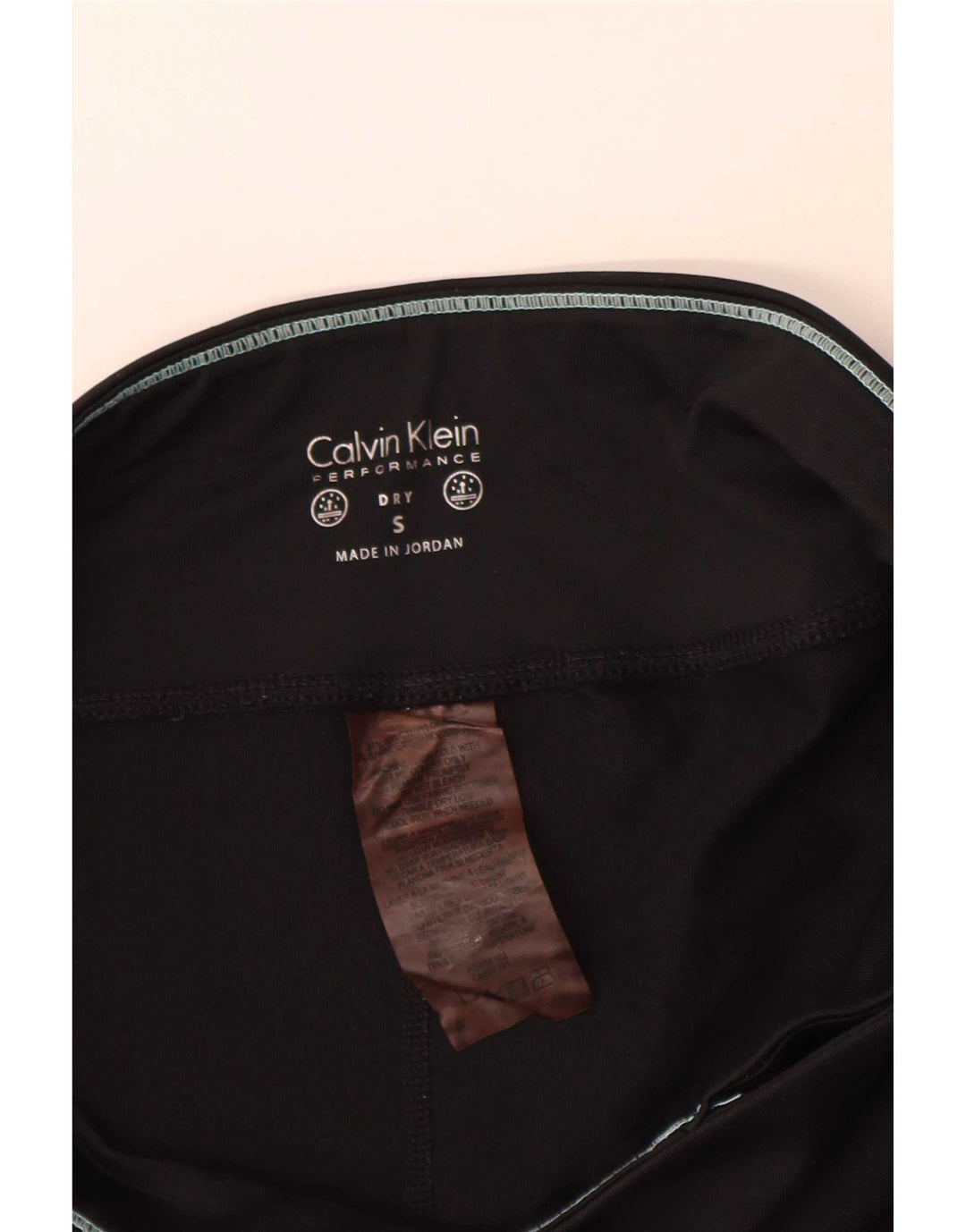 Calvin Klein Grafiske Leggings til kvinder UK 10 Lille sort nylon