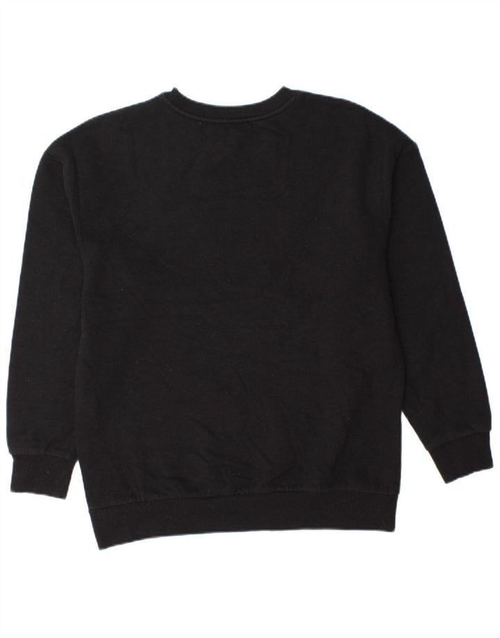 Zara Herre Grafisk Sweatshirt Jumper Lille sort bomuld