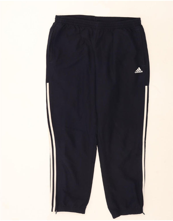 Adidas Mens Tracksuit Trousers Joggers XL Navy Blue Polyester Sports