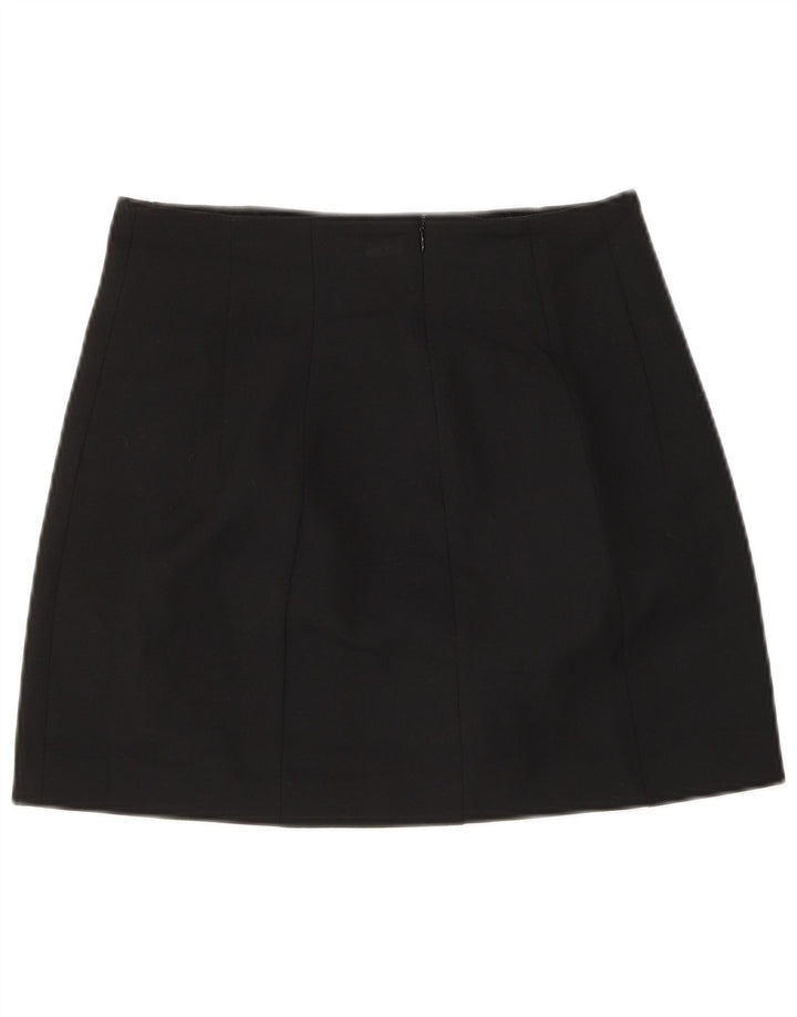 Zara Dame Mini Nederdel Small W26 Sort Polyester