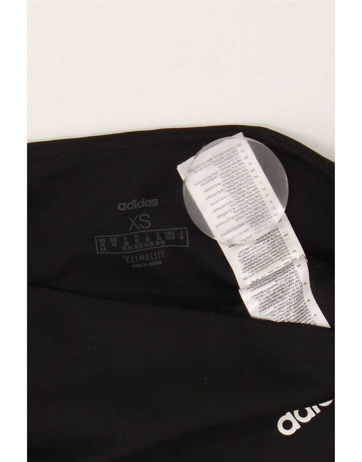 Adidas Womens Climalite Leggings UK 4/6 XS Sort polyester