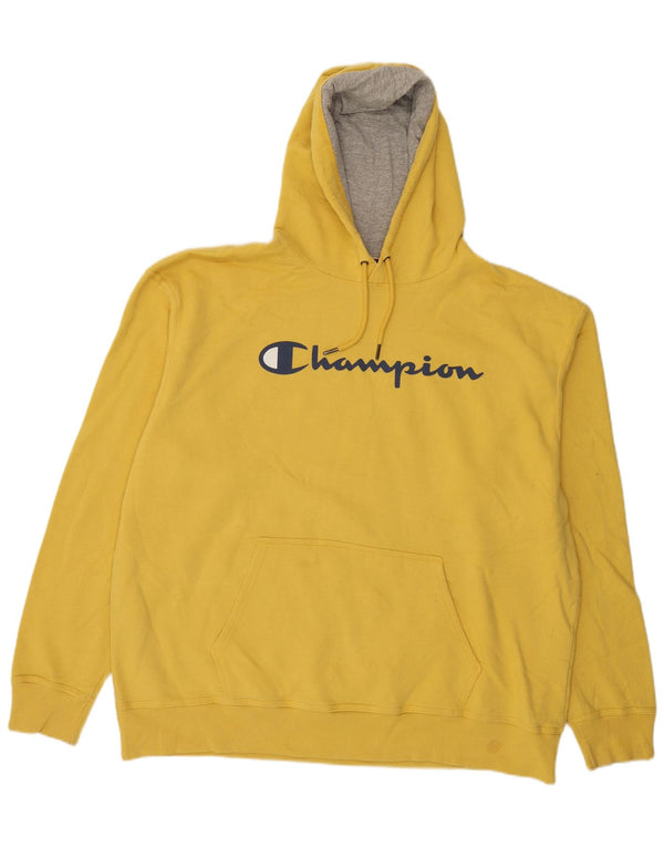 Champion Herre grafisk hættetrøje Jumper 2XL gul bomuld
