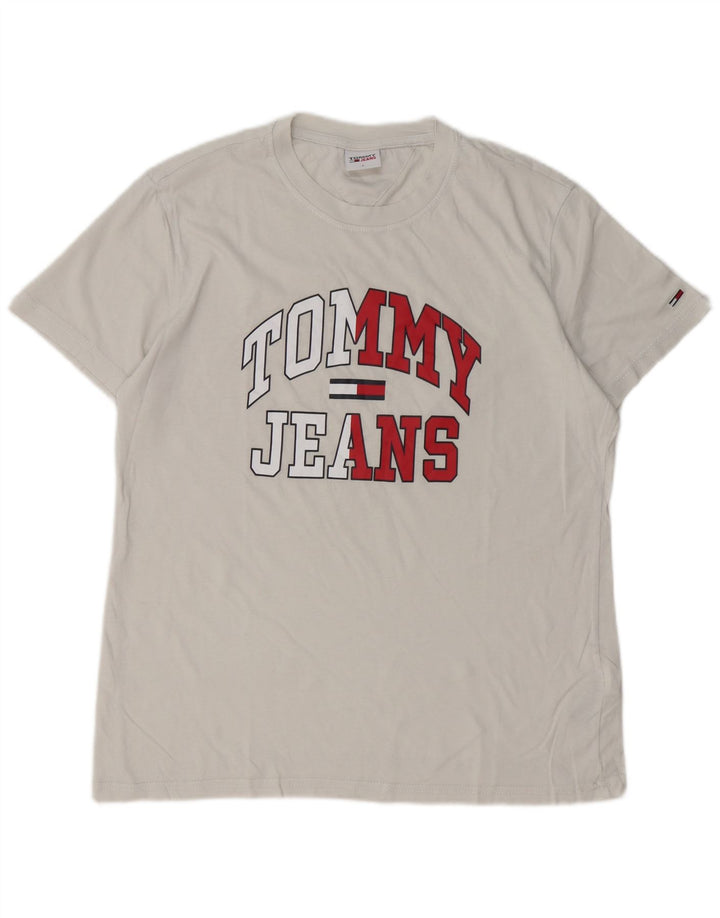 Tommy Hilfiger Herre Grafisk T-Shirt Top Stor Hvid Bomuld
