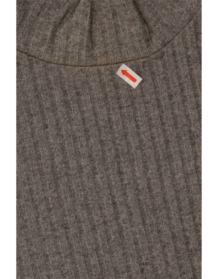 TOPSHOP Womens Turtle Neck Jumper Sweater UK 10 Small  Grey Polyester