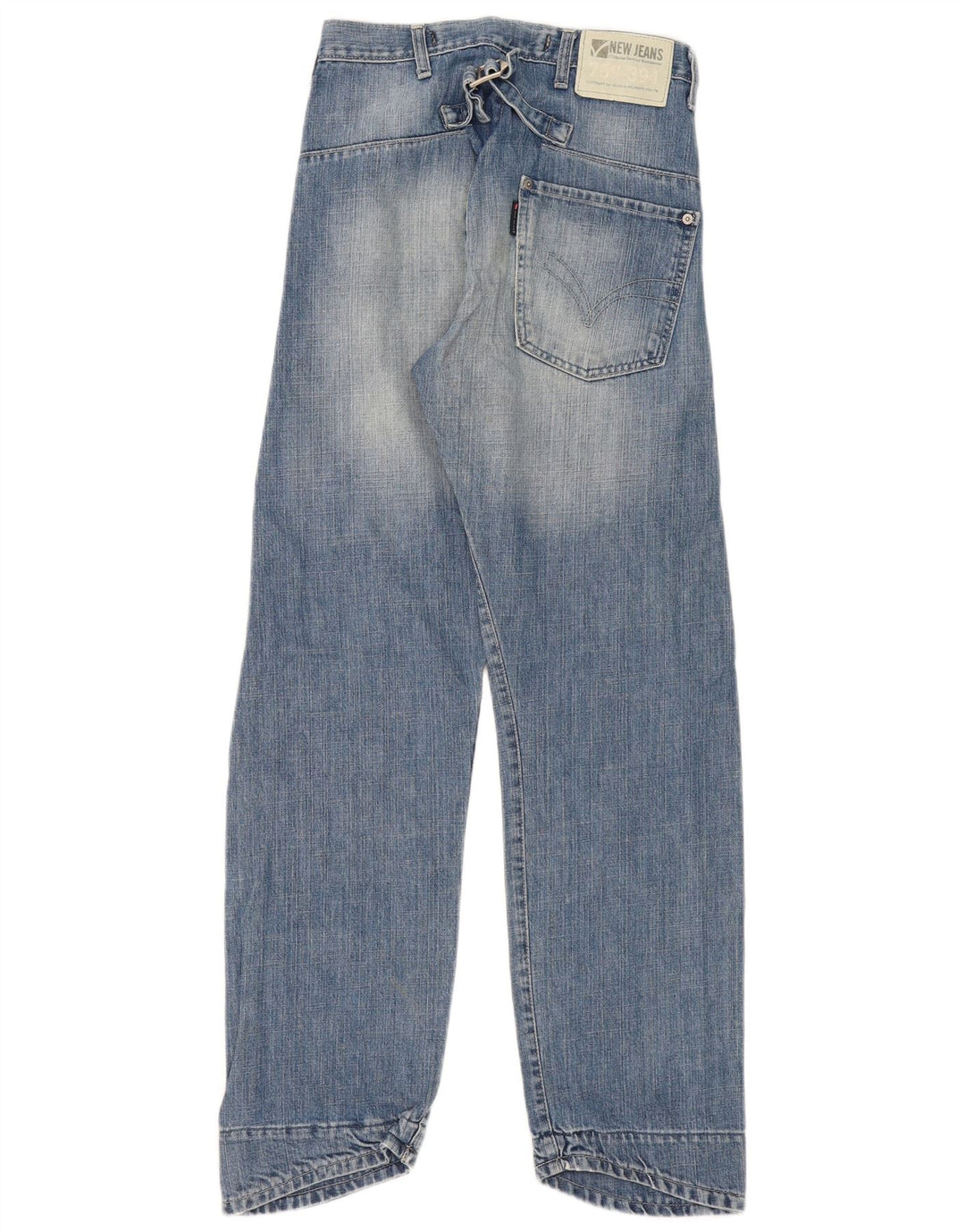 Nye Jeans Dame Lige Jeans IT 42 Medium W28 L31 Blå Bomuld