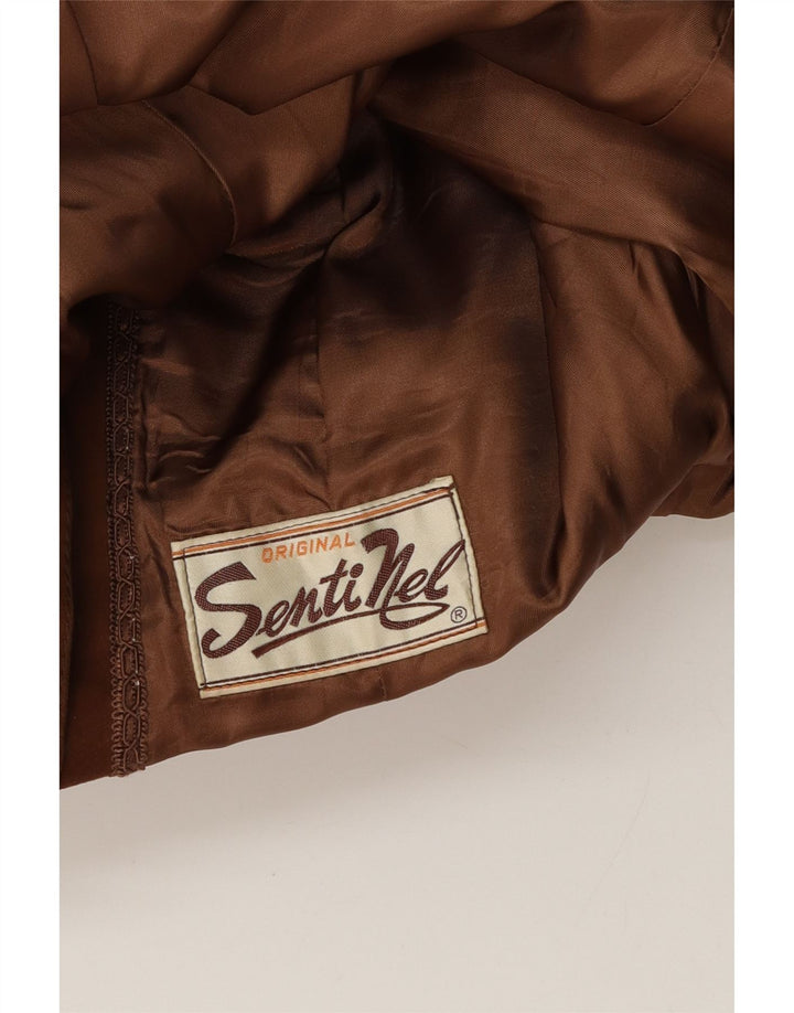 Vintage dame ruskindsjakke UK 12 Medium Brown