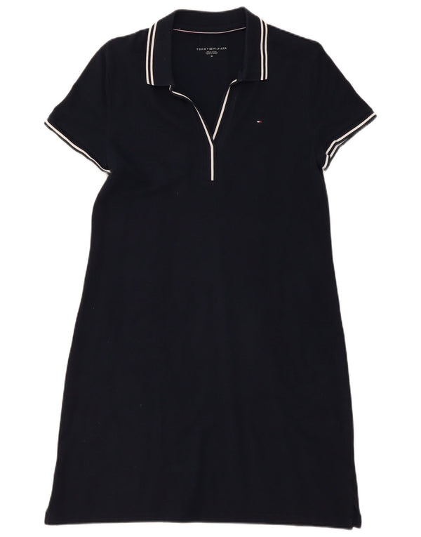 Tommy Hilfiger Dame Polo Dress UK 12 Medium Navy Blue Bomuld