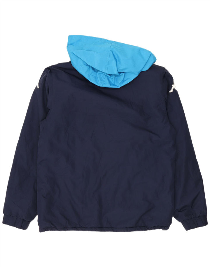 Kappa Herre Graphic Windbreaker Jacket UK 38 Medium Navy Blue