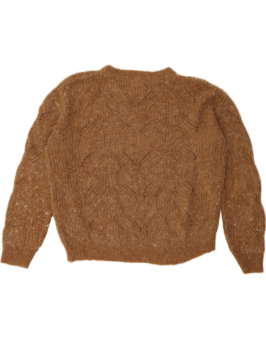 JOULES Womens Oversized Crew Neck Jumper Sweater UK 10 Small  Brown Vintage Joules and Second-Hand Joules from Messina Hembry 