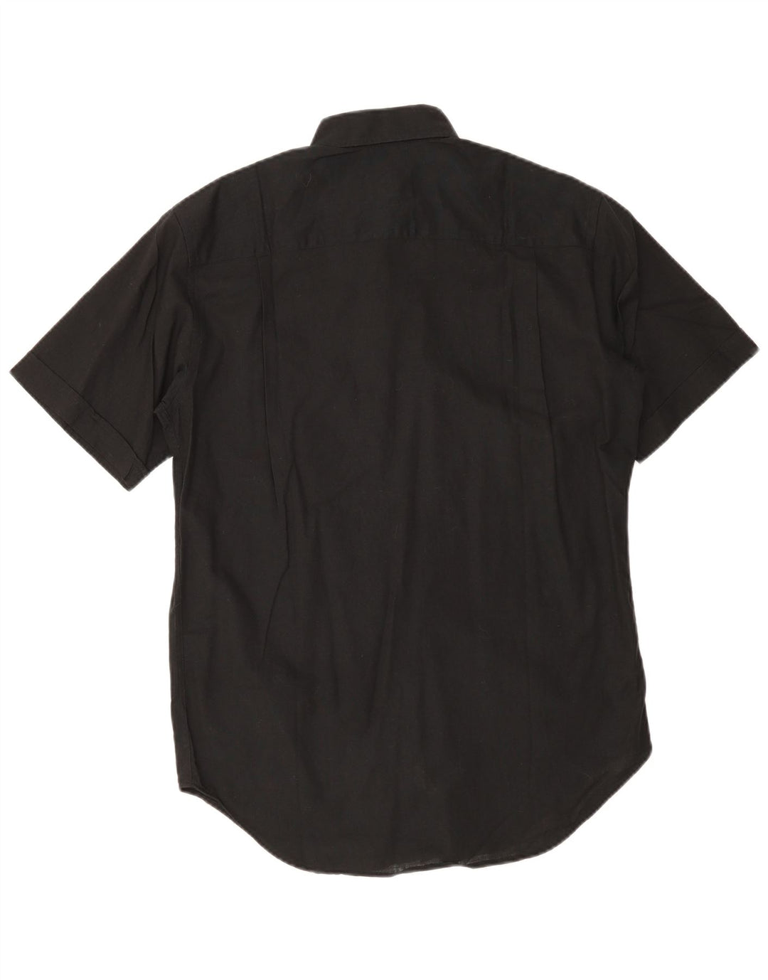Trussardi Kortærmet Herreskjorte Størrelse 40 151/2 Medium Sort