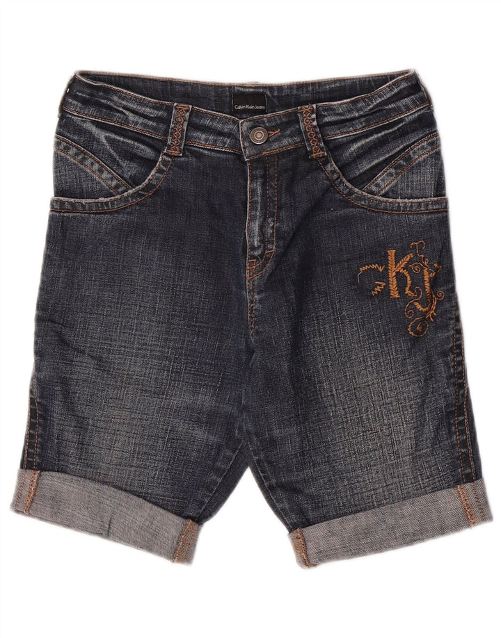 Calvin Klein Dame denim Shorts W26 Small Navy Blue
