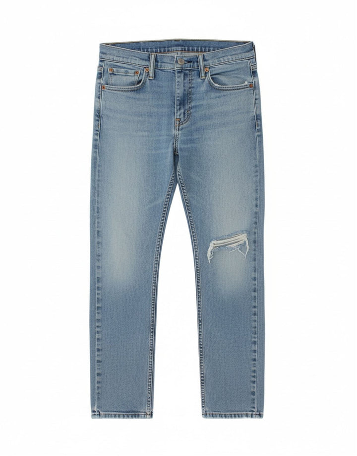 LEVI'S Mens 511 Distressed Slim Jeans  W30 L30 Blue Cotton