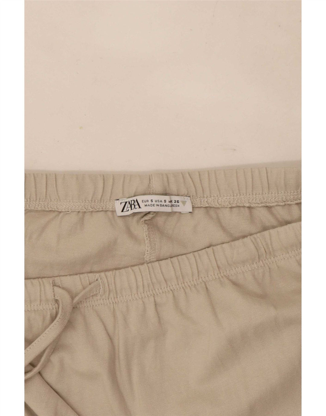 Zara Dame Maxi Nederdel Small W26 Beige Bomuld