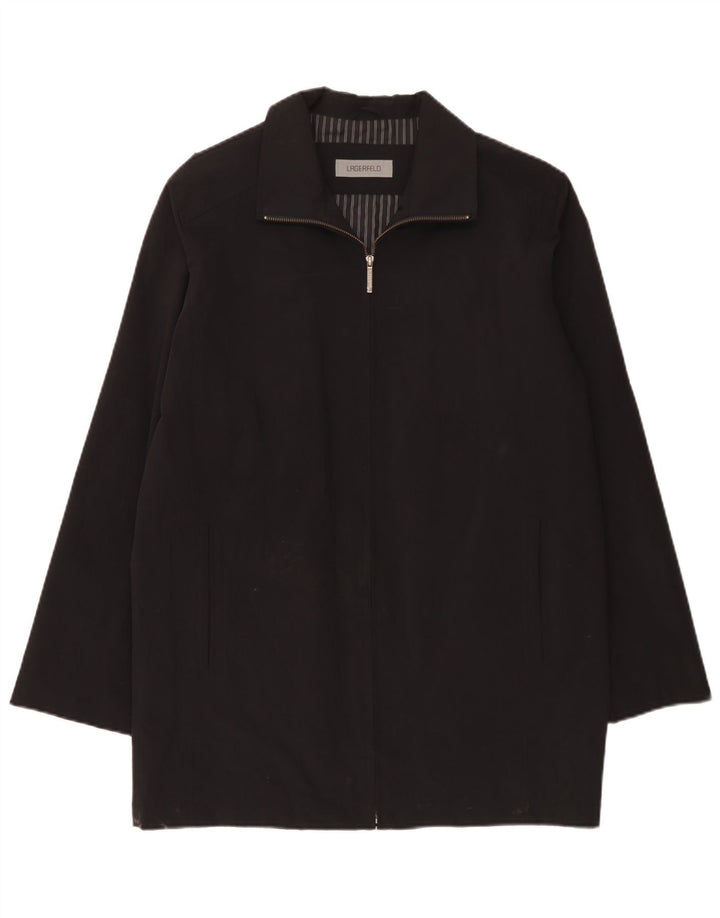 Karl Lagerfeld Herre Overfrakke IT 48 Medium Sort Polyester