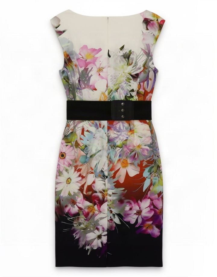 Phase Eight Kvinders Skede Kjole UK 14 Medium Multicolored Floral