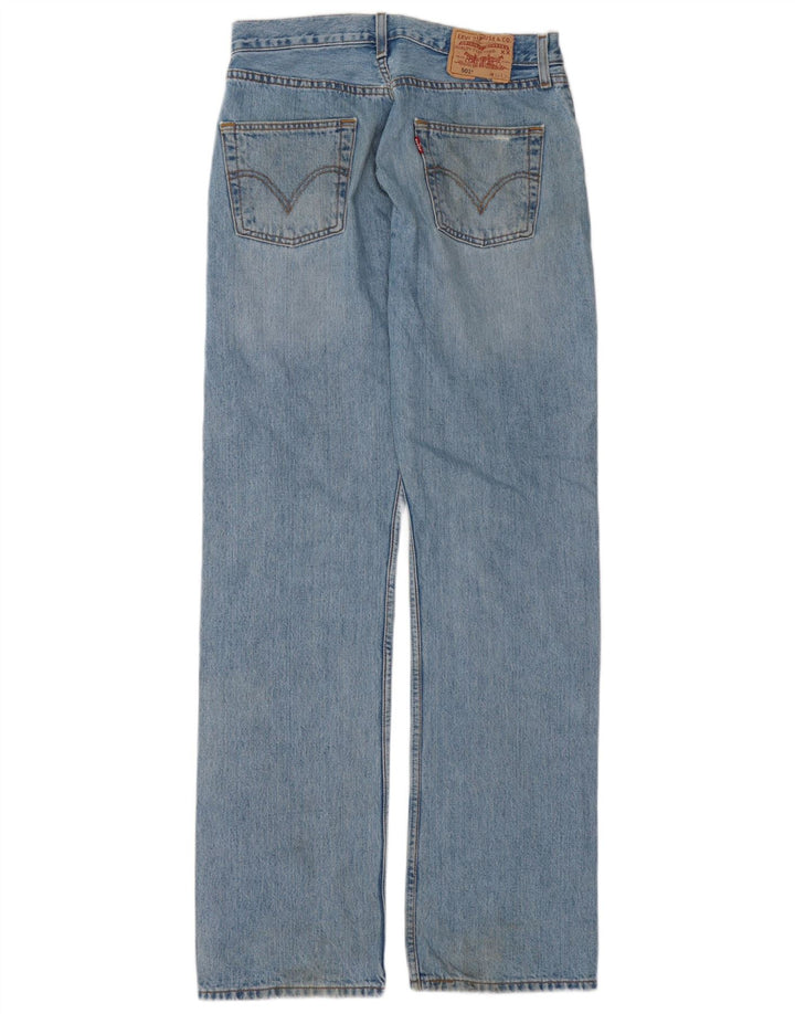 Levi's Herre 501 Straight Jeans W30 L34 Blå Bomuld