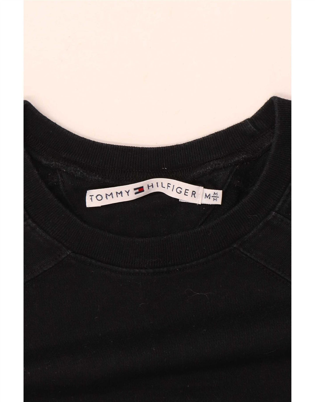 Tommy Hilfiger Dame Sweatshirt Jumper UK 12 Medium Sort
