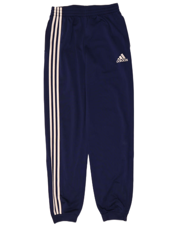 Adidas Drenge Træningsdragt Bukser Joggers 15-16 År Marineblå Polyester