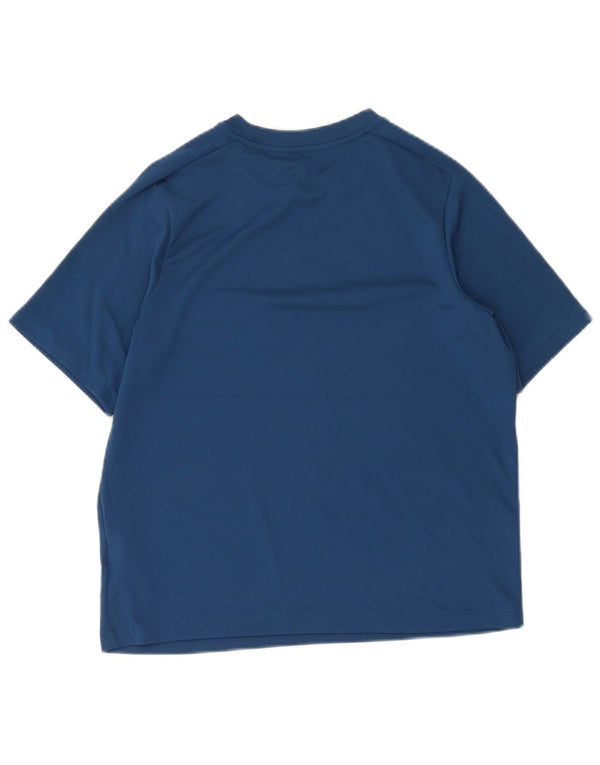 Nike drenge Dri Fit grafisk T-shirt top 13-14 år XL marineblå polyester
