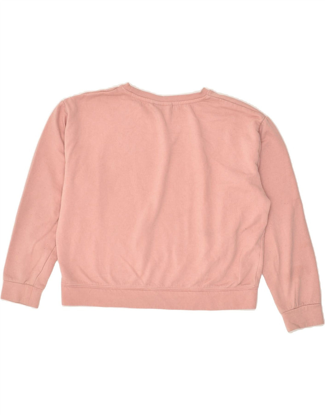 FILA Womens Crop Graphic Sweatshirt Jumper UK 14 Medium Pink Cotton | Vintage Fila | Thrift | Second-Hand Fila | Used Clothing | Messina Hembry 