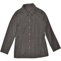 VINTAGE Womens Shirt UK 14 Large Grey | Vintage Vintage | Thrift | Second-Hand Vintage | Used Clothing | Messina Hembry 