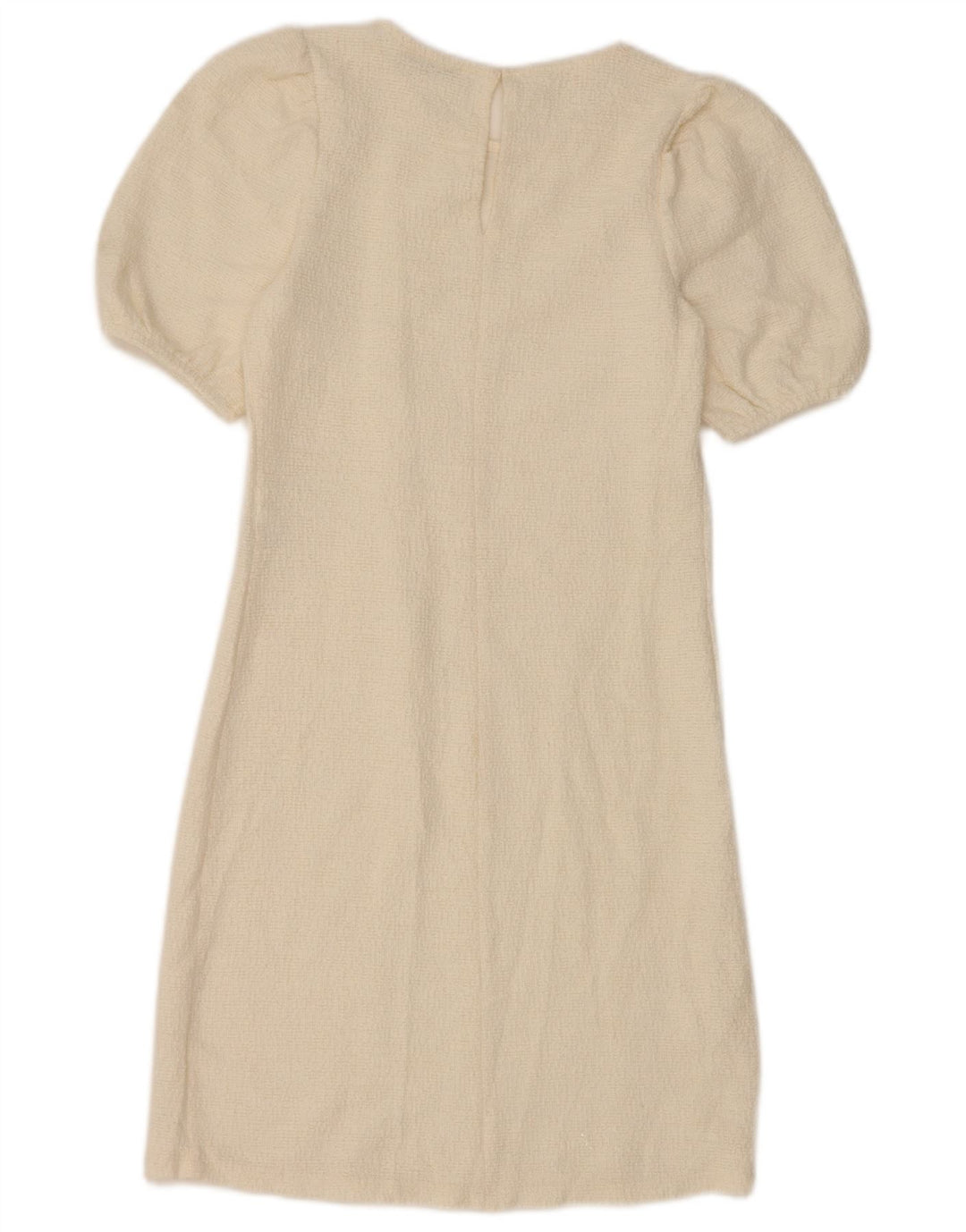 Zara Womens Sheath Dress UK 8 Small White Bomuld
