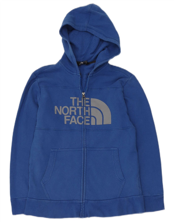 THE NORTH FACE Drenge grafisk hættetrøje med lynlås 10-11 år Mellemblå