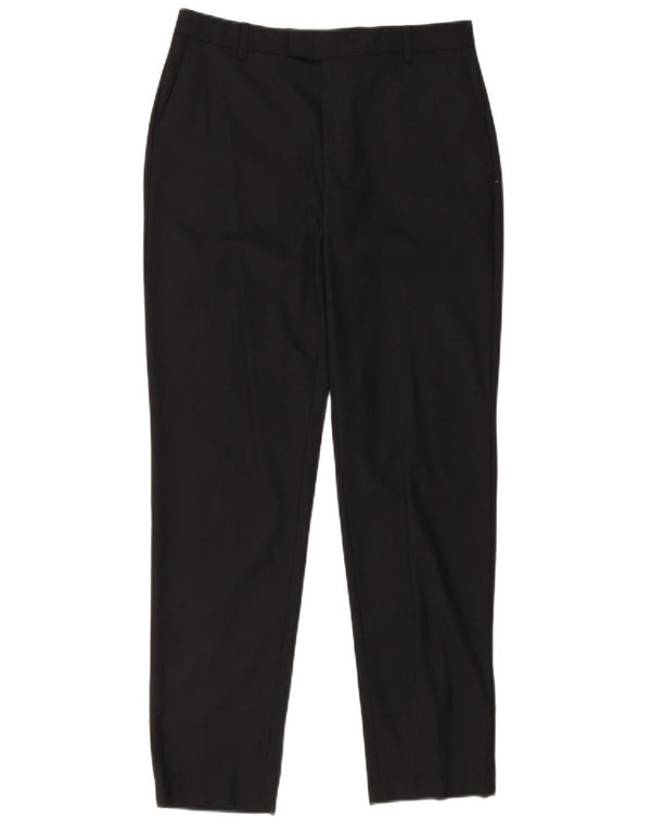 Marks & Spencer Dame Autograph Suit Trousers UK 10 Small W30 L30 Black