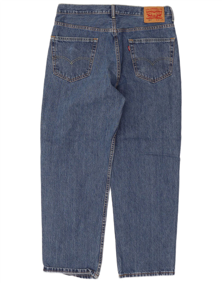 Levi's Herre Relaxed Fit Straight Jeans W36 L29 Blå Bomuld