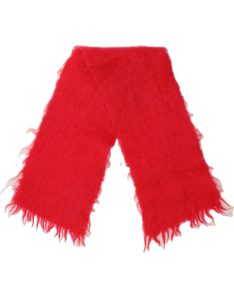 VINTAGE Girls Rectangle Scarf One Size Red Vintage Vintage and Second-Hand Vintage from Messina Hembry 