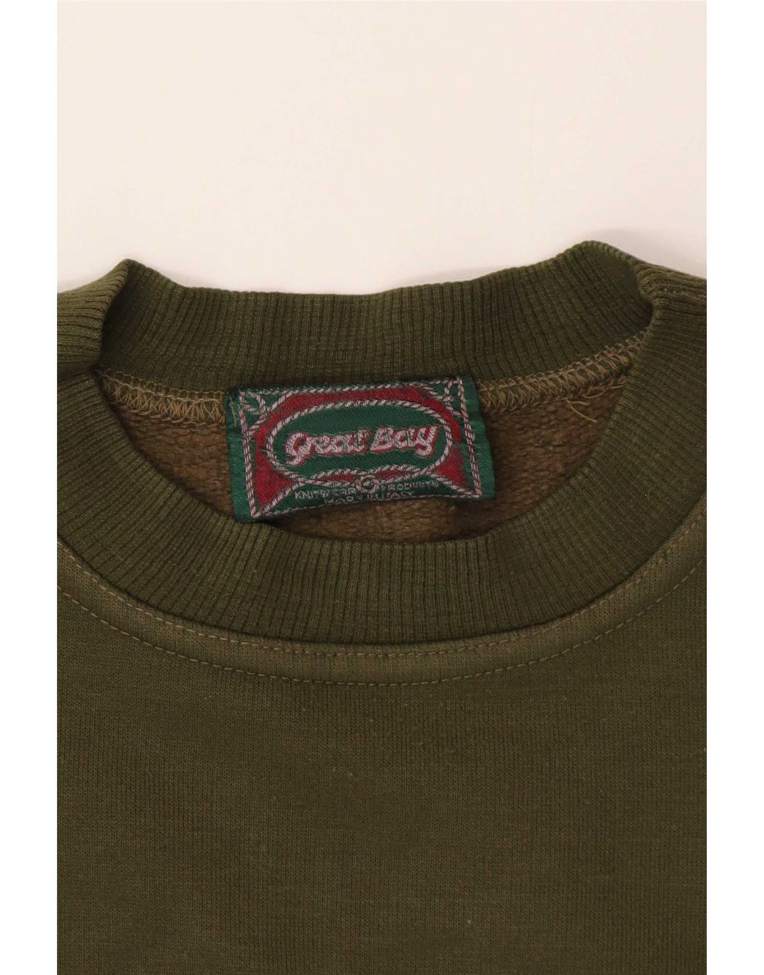 Great Bay Herre Grafisk Sweatshirt Jumper XL Khaki