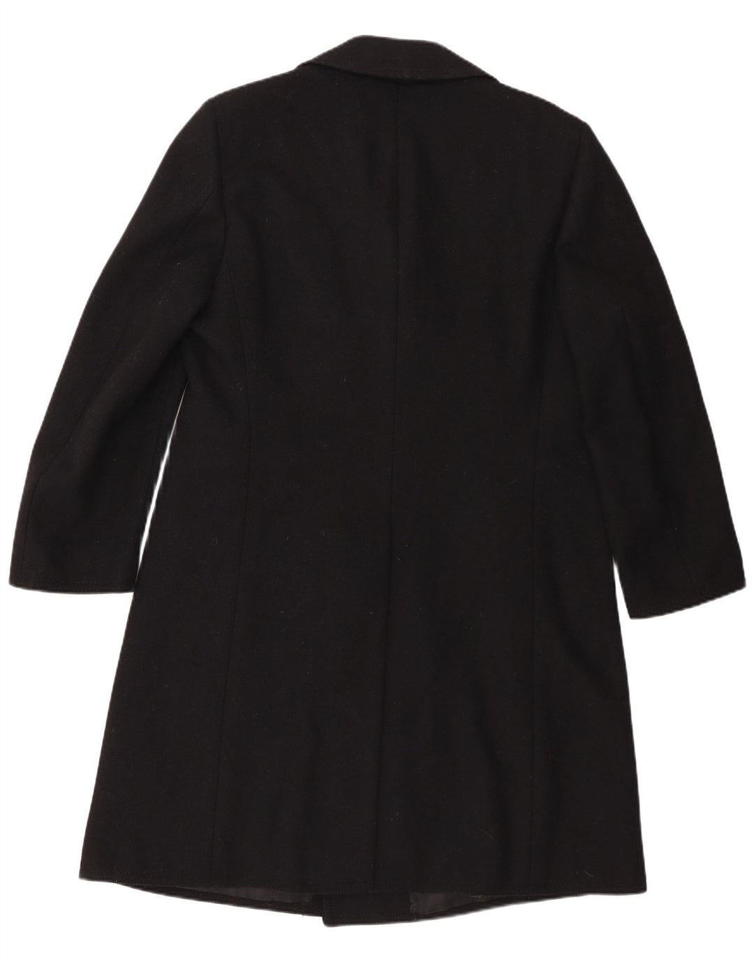 Vintage herre dobbeltradet frakke IT 54 2XL sort uld