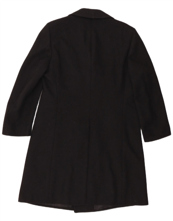 Vintage herre dobbeltradet frakke IT 54 2XL sort uld