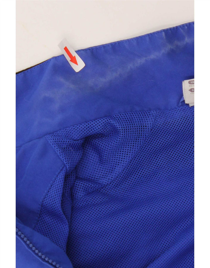 Adidas Herre grafisk træningsdragt Topjakke UK 38/40 Medium Blue Colourblock
