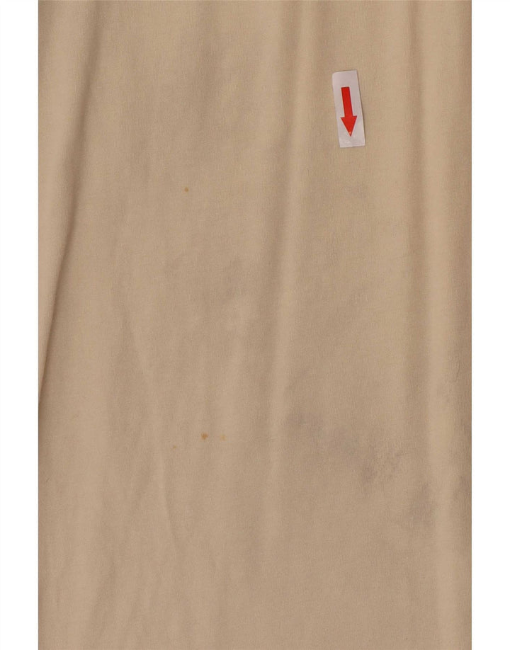 Kappa Herre T-Shirt Top Lille Beige Colourblock Bomuld