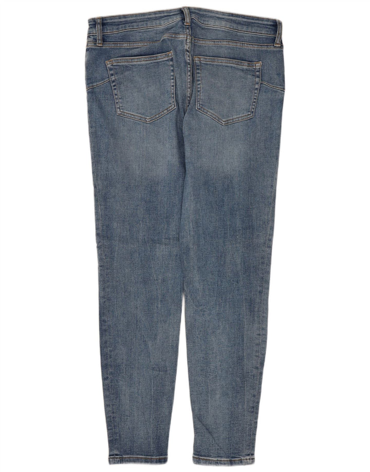 ZARA Dame Slim Jeans EU 42 Large W32 L28 Blå