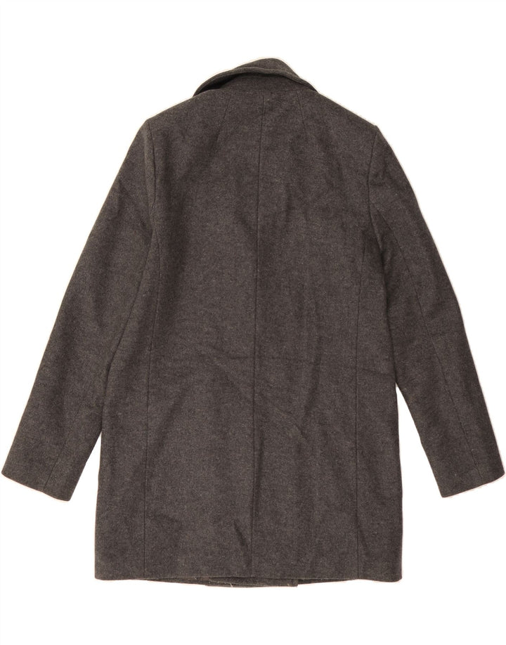 MICHAEL KORS Womens Double Breasted Coat UK 16 Large Grey Wool Vintage Michael Kors and Second-Hand Michael Kors from Messina Hembry 