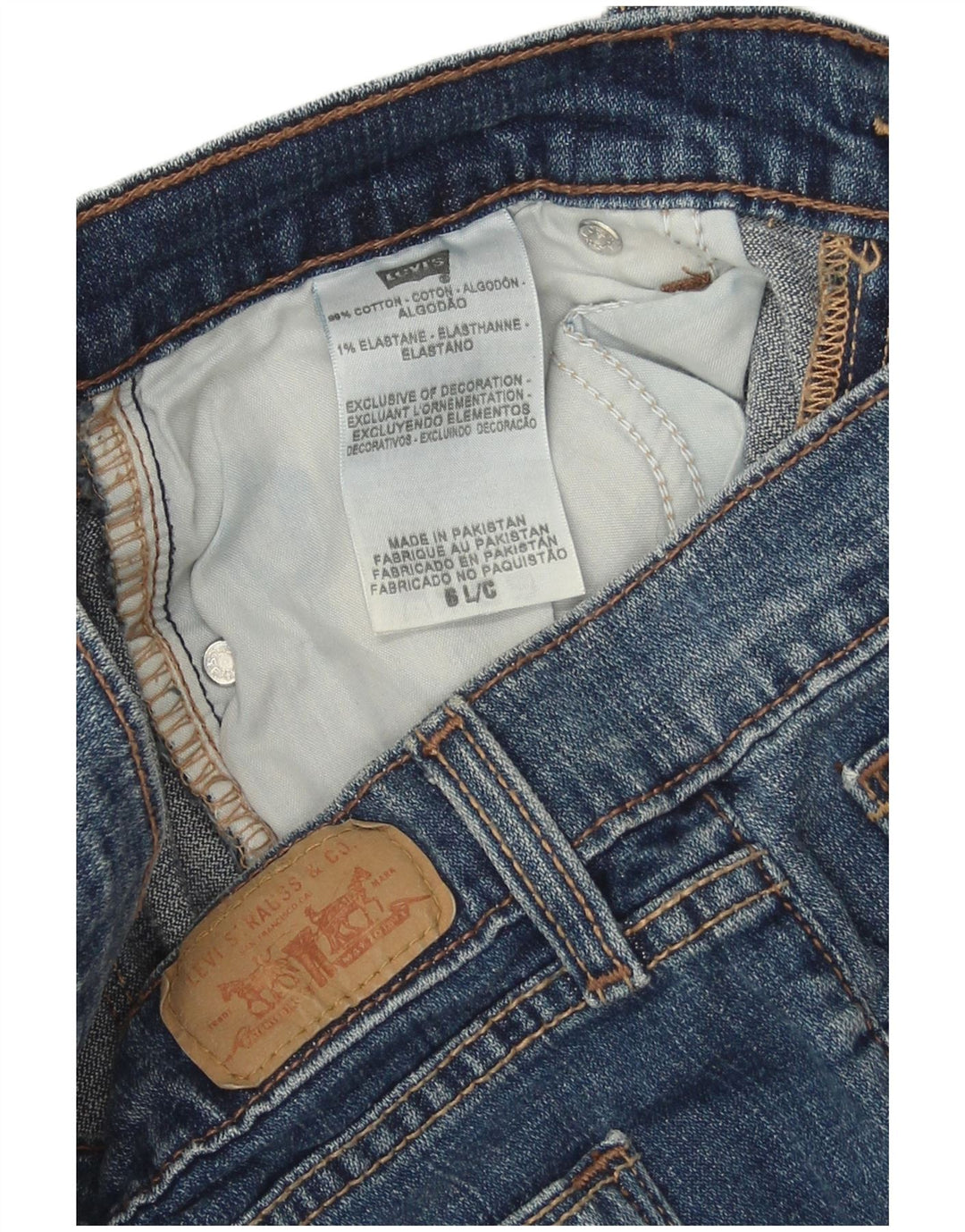 Levi's Dame 515 Bootcut Jeans US 6 Medium W32 L32 Blå Bomuld