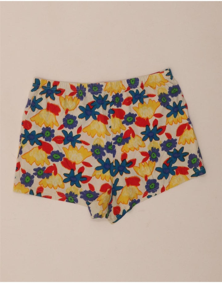 Colmar Womens Hot Pants Large W34 Flerfarvet blomstret bomuld