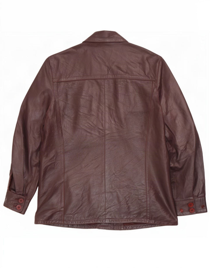 Vintage herre læderjakke UK 42 XL Burgundy
